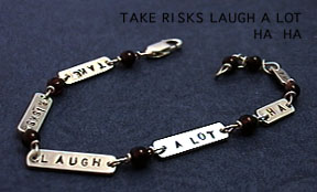 bracelet - take risks laugh a lot
